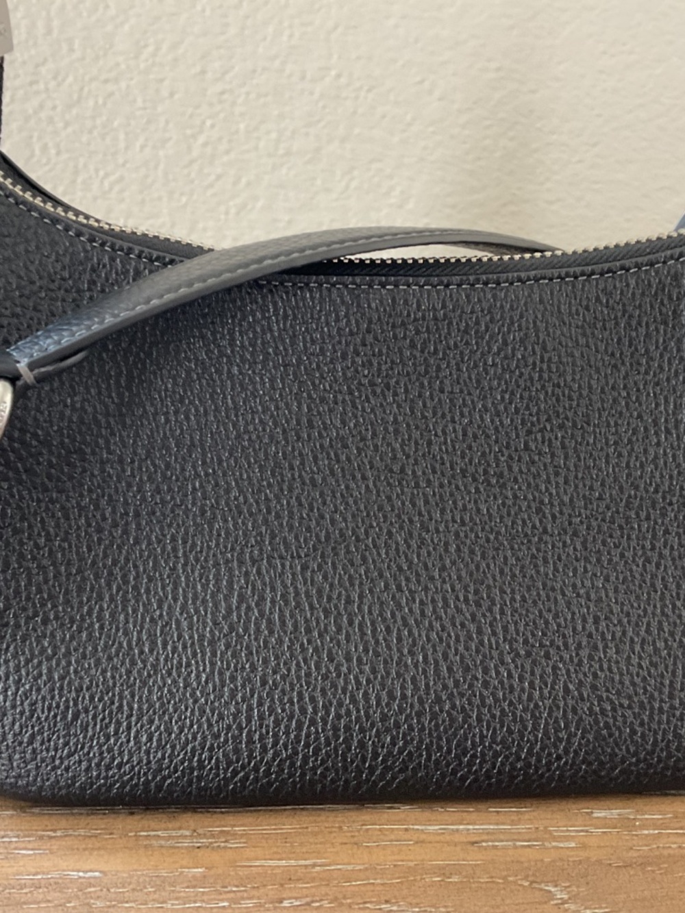 Coach Teri Shoulder Bag - Pebbled Leather/Silver/Black - Picture 5 of 10